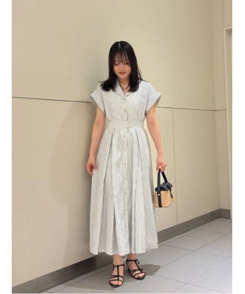 allureville（アルアバイル） シャツワンピース ストライプドレス