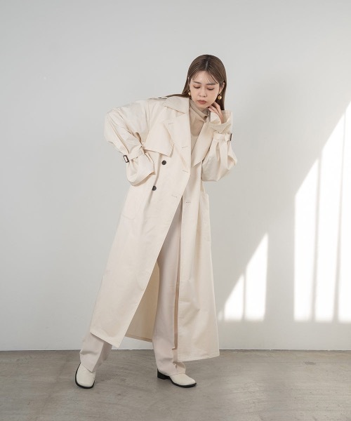 Amiur（エミレ） トレンチコート FREE アイボリー レディース