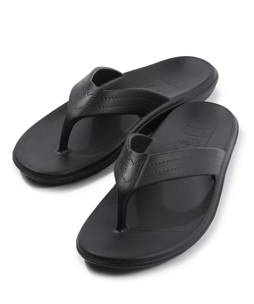 SLIPPER アイランドスリッパ ビーチサンダル ブラック MEN'S BIGI（メンズビギ） サンダル 「ISLAND SLIPPER/アイランド