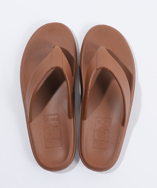  SLIPPER サンダル ブラウン サイズ10 MEN'S BIGI（メンズビギ） ビーチサンダル サンダル 「ISLAND SLIPPER