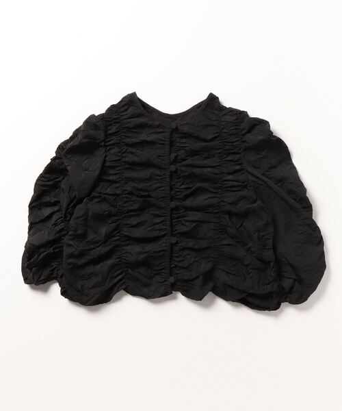 「UNITED ARROWS」 半袖ブラウス FREE ブラック レディース