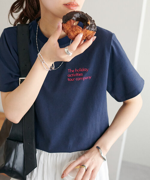 「DISCOAT」 半袖Tシャツ MEDIUM グレー レディース