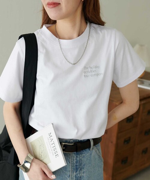 「DISCOAT」 半袖Tシャツ MEDIUM グレー レディース