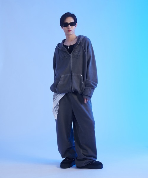 sedacle パーカー ピグメント加工ジップパーカー 【SETUP着用可能】（パーカー