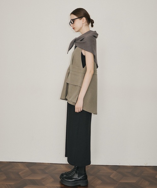 room153 スカーフ バンダナ トライアングルニットスカーフ レディース