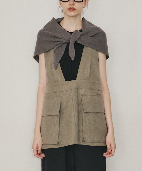 room153 スカーフ バンダナ トライアングルニットスカーフ レディース