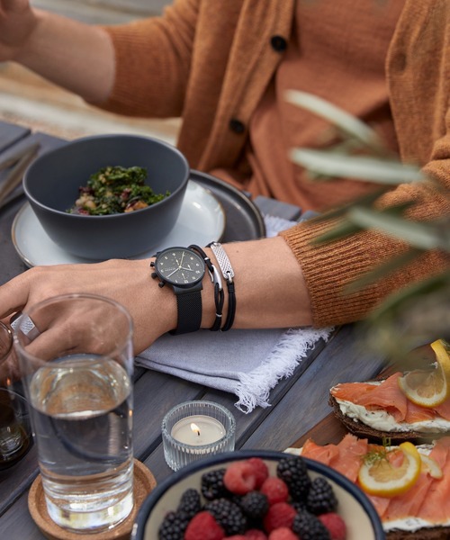 「SKAGEN」 アナログ腕時計 FREE ブラック メンズ_画像6