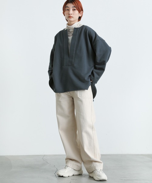 「select MOCA」 スウェットカットソー FREE アイボリー レディース_画像6