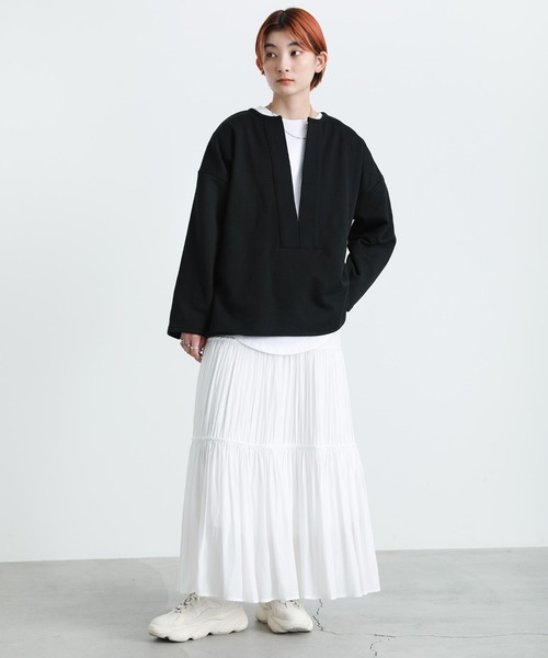 「select MOCA」 スウェットカットソー FREE アイボリー レディース_画像8