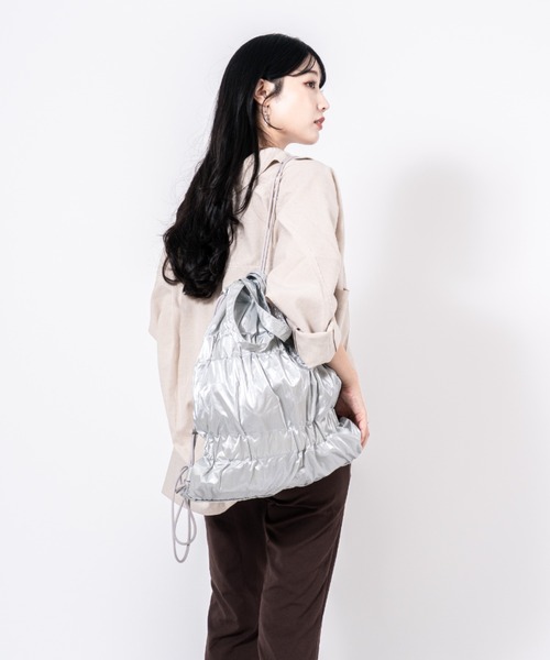 ACOC トートバッグ 「ACOC/アコック」トートバッグ 巾着バッグ Tiered