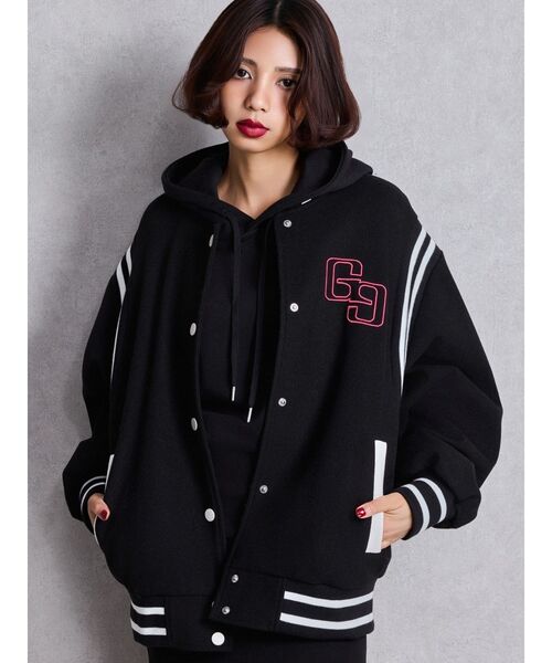 GYDA（ジェイダ） スタジャン BACK embroidaryジャケット レディース