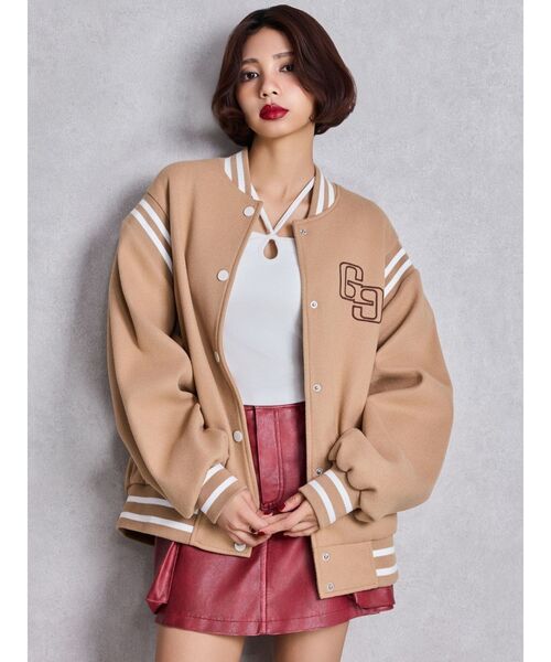 GYDA（ジェイダ） スタジャン BACK embroidaryジャケット レディース