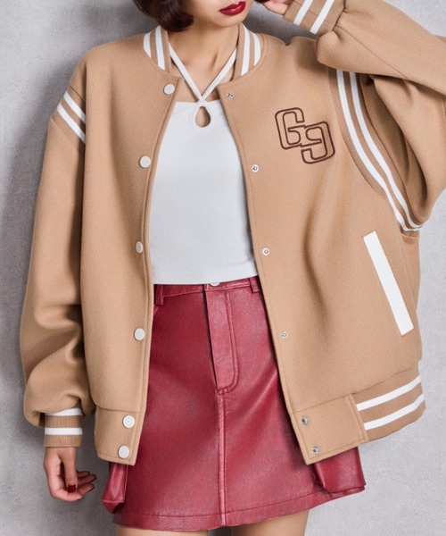 GYDA（ジェイダ） スタジャン BACK embroidaryジャケット レディース