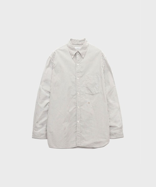 シャツ 「nanamica / ナナミカ」Button Down Stripe Wind Shirt メンズ