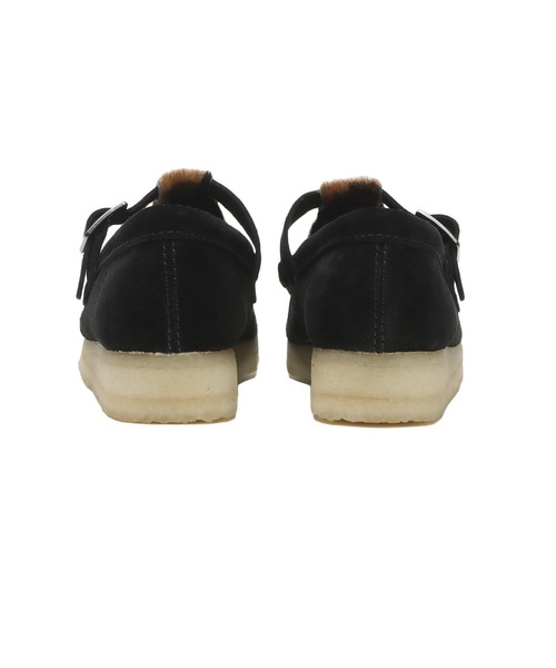 CLARKS ORIGINALS ブラック モカシン 8 Clarks（クラークス） デッキシューズ モカシン W WALLABEE T BAR