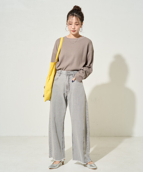 tシャツ 限定展開　ワッフル クルーネック チュニック プルオーバー レディース | FREAK'S STORE | 13