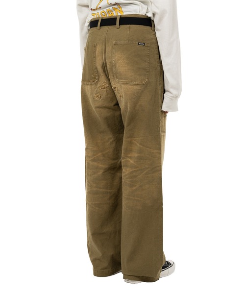 KAMIYA カーゴパンツ Repaired Serge Work Pants メンズ : ZOZOTOWN