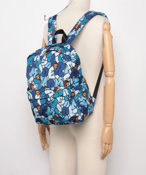 A BATHING APE baby milo リュック お値下可能⭕️ A BATHING APE リュック MILO ALL SAFARI MESH KNAPSACK キッズ