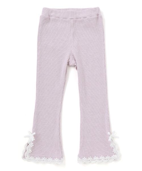 SLAP SLIP（スラップスリップ） レギンス スパッツ レースリボン裾