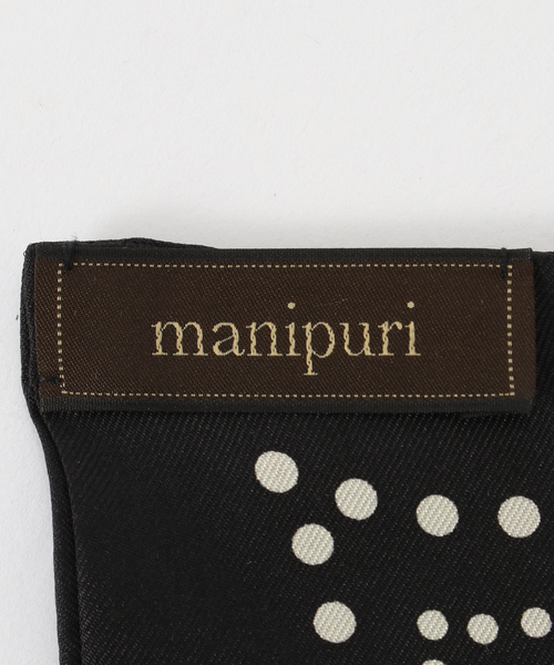 新品未使用⭐︎Manipuri マニプリ　人気大盤スカーフ FRAMeWORK スカーフ バンダナ manipuri/マニプリ 別注三角w65