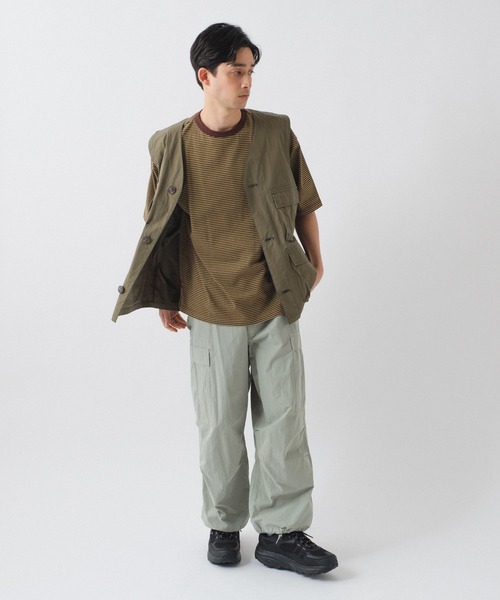 「WHIMSIC」 半袖Tシャツ FREE ブラウン メンズ_画像2