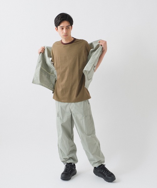 「WHIMSIC」 半袖Tシャツ FREE ブラウン メンズ_画像3