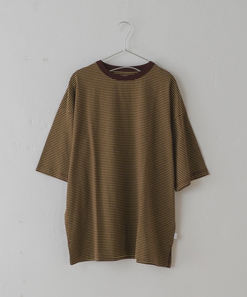 「WHIMSIC」 半袖Tシャツ FREE ブラウン メンズ_画像5