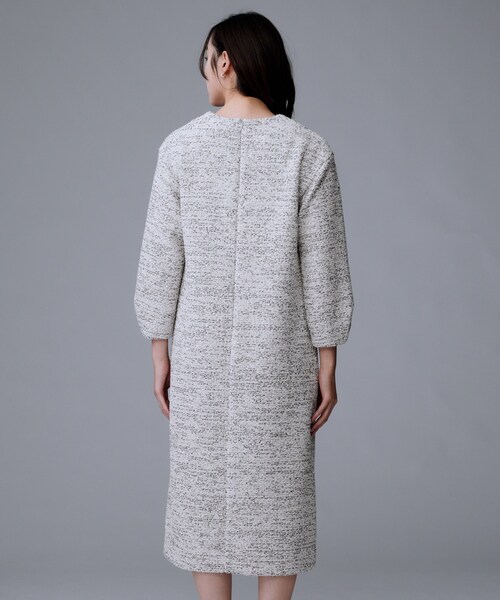 UNTITLED（アンタイトル） ワンピース 「洗える/ストレッチ」ツイード