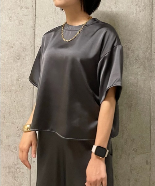 「Mila Owen」 半袖ブラウス 1 ベージュ レディース_画像4