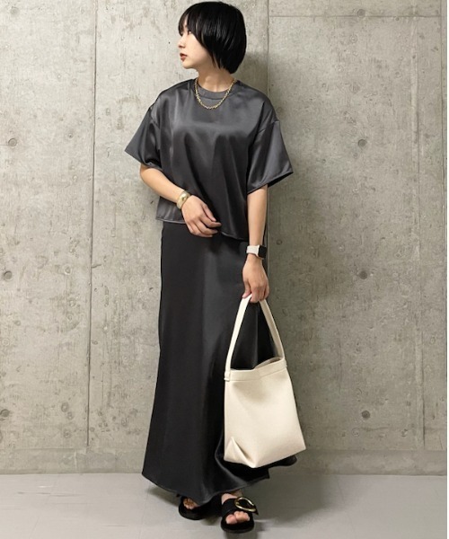 「Mila Owen」 半袖ブラウス 1 ベージュ レディース_画像5