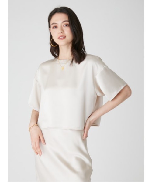 「Mila Owen」 半袖ブラウス 1 ベージュ レディース_画像9