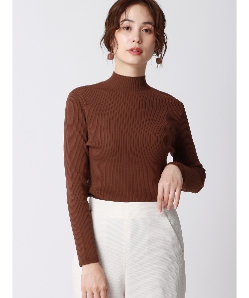 ニット セーター ハイネックリブニット 長袖 ハンドウォッシュ ドライ