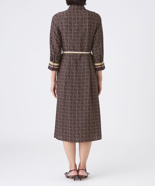 ワンピース 「L」「ウォッシャブル」ビットプリントデシンワンピース | TRANS WORK | 07