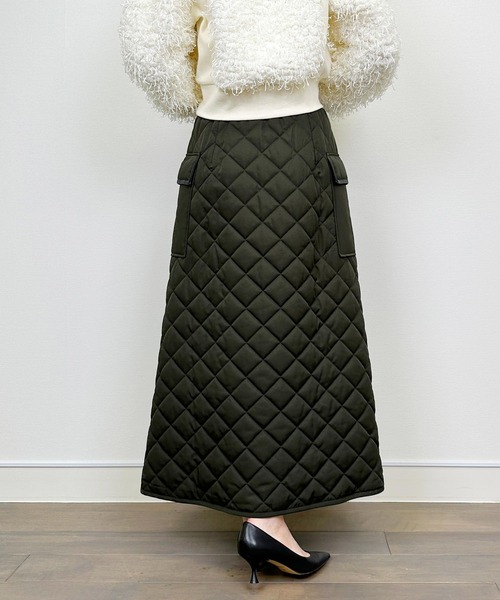 LUGIVA（ルギヴァ） スカート フロントジップキルティングスカート