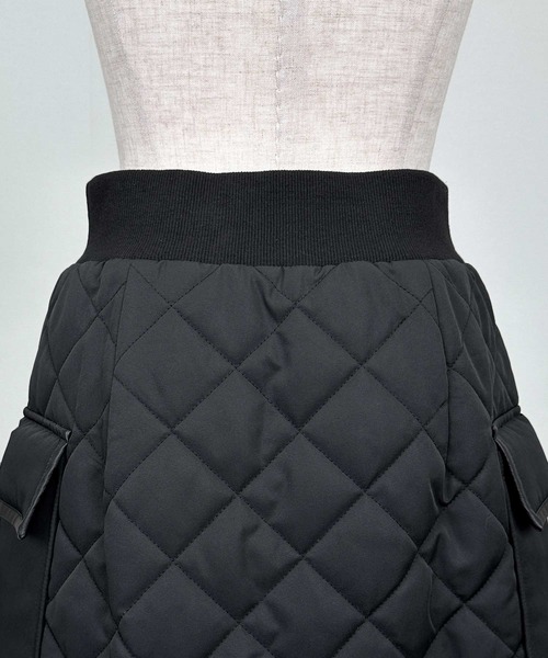 LUGIVA（ルギヴァ） スカート フロントジップキルティングスカート