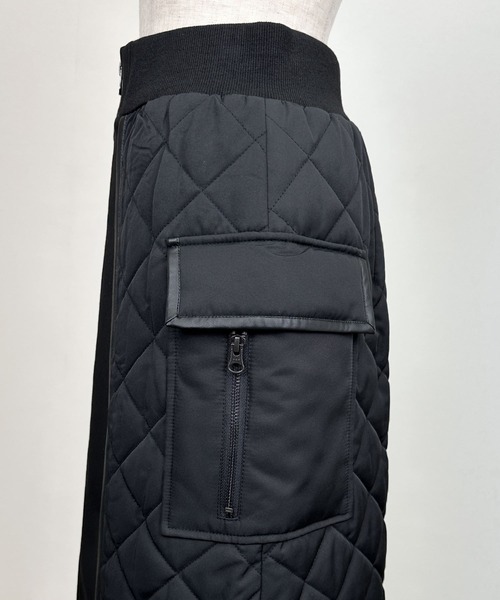 【新品級】LUGIVA キルティング 前ファスナースカート ロング 極暖 M 新品級】LUGIVA キルティング 前ファスナースカート ロング 極暖 M