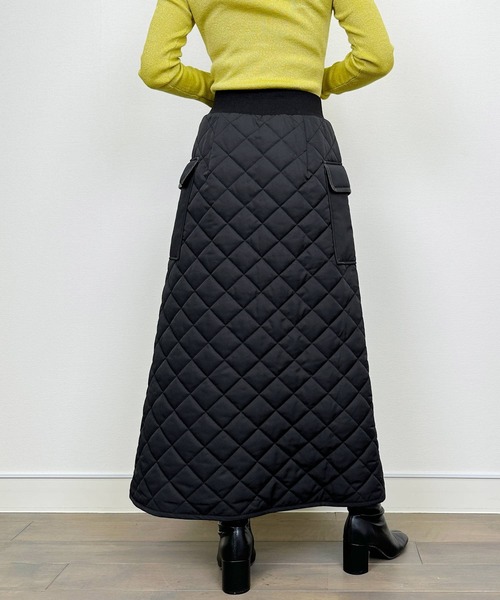 LUGIVA（ルギヴァ） スカート フロントジップキルティングスカート
