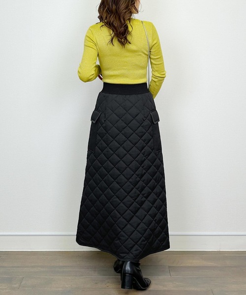 LUGIVA（ルギヴァ） スカート フロントジップキルティングスカート