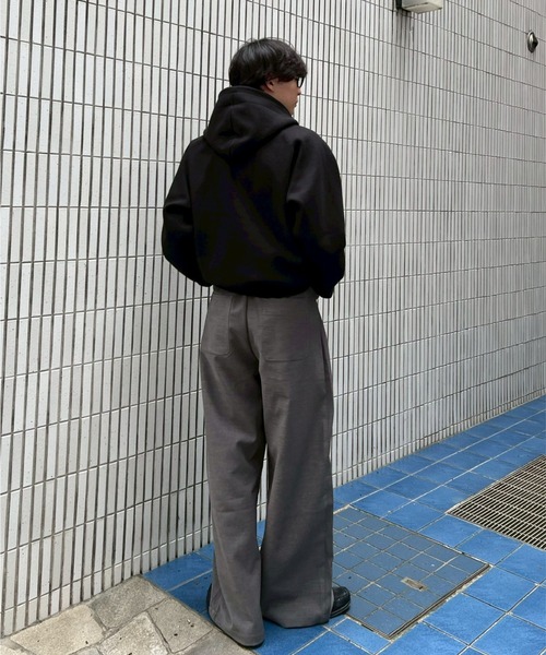 Chikashitsh+ヘビーウェイトコットンクロップドパーカー Chikashitsu+（チカシツプラス） パーカー メンズ レディース