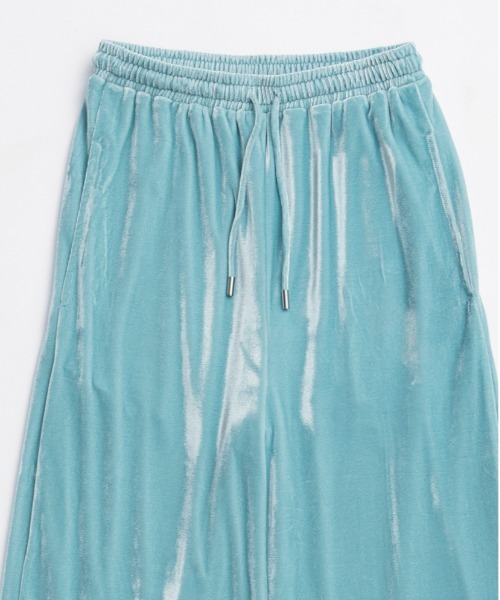 MAISON SPECIAL（メゾンスペシャル） パンツ Multi Fabric Velour Easy