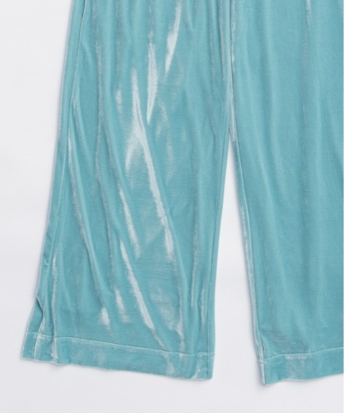 MAISON SPECIAL（メゾンスペシャル） パンツ Multi Fabric Velour Easy