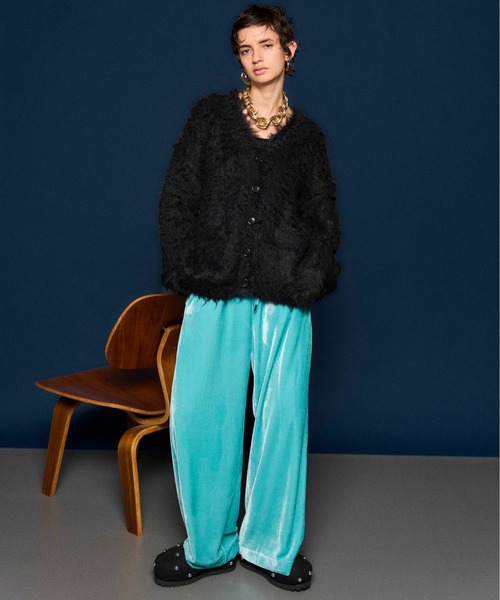 MAISON SPECIAL（メゾンスペシャル） パンツ Multi Fabric Velour Easy