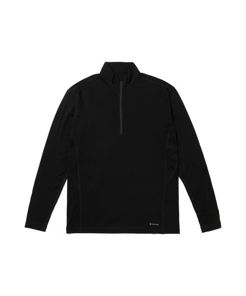  peak プルオーバー　ジャケット　黒 snow peak（スノーピーク） tシャツ Snow Peak / Merino Wool Half Zip