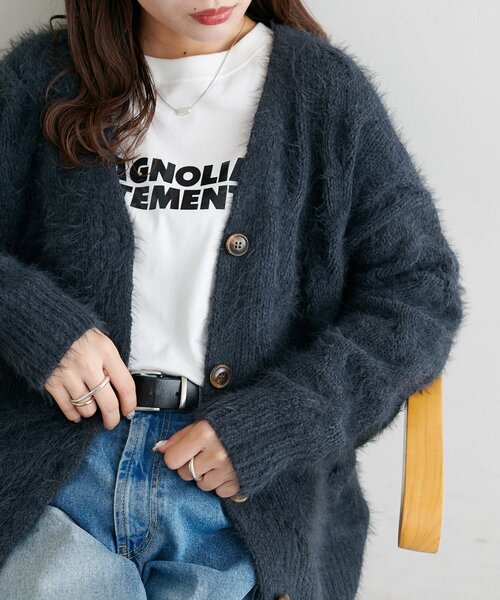 シャギーケーブルカーディガン ジルバイジルスチュアート JILL by JILLSTUART Disney Marie シャギー