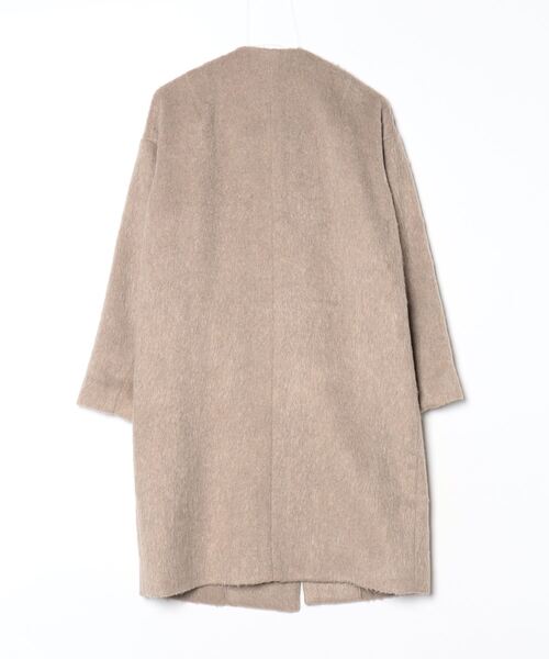 Loungedress（ラウンジドレス） ノーカラーコート FREE ベージュ