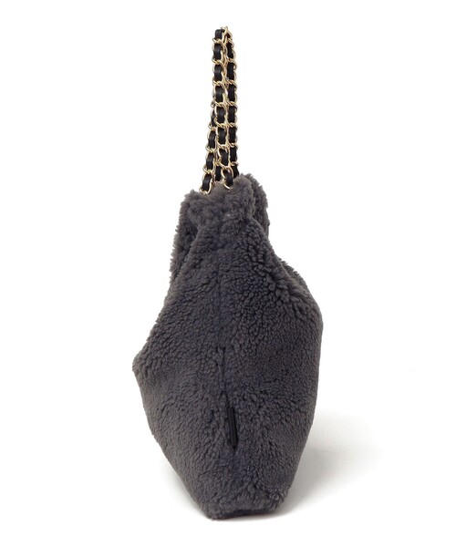 VIOLAd'ORO（ヴィオラドーロ） トートバッグ VIOLAd'ORO:ボア チェーン