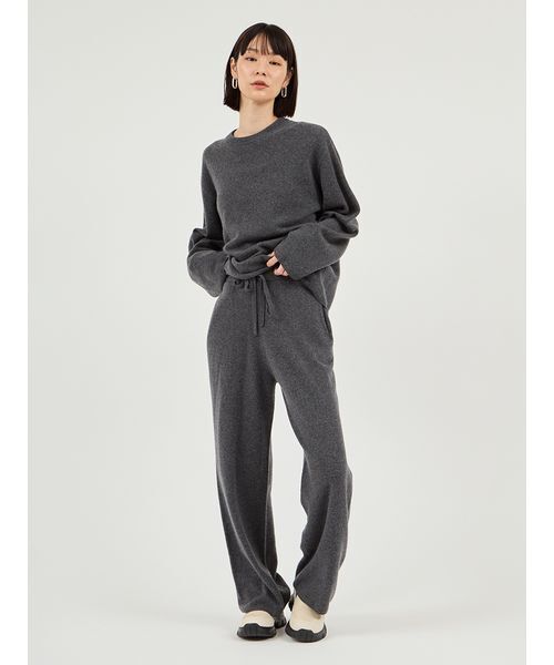 emmi ニット セーター 「セットアップ対応」ラムウールオーバーニット