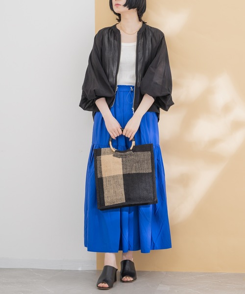 「KATHARINE ROSS」 かごバッグ MEDIUM ブラック レディース_画像7