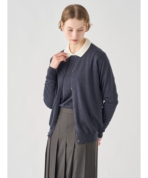 JOHN SMEDLEY（ジョンスメドレー） ニット セーター バイカラー長袖