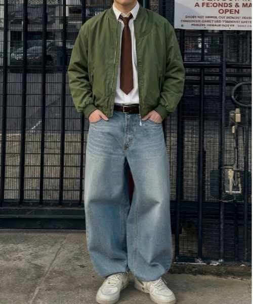 link lot ma1 ma-1 ネックデザインスタンダードMA-1 メンズ : ZOZOTOWN